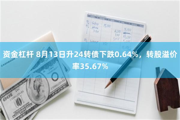 资金杠杆 8月13日升24转债下跌0.64%，转股溢价率35.67%