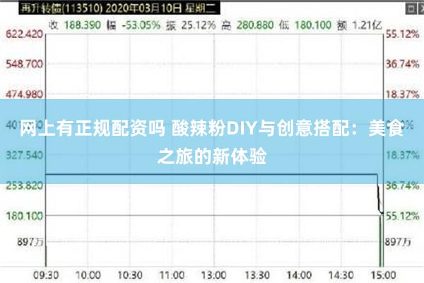 网上有正规配资吗 酸辣粉DIY与创意搭配：美食之旅的新体验